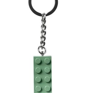 LEGO® 2x4 Sand Green Brick Key Chain - Stylish Key Holder - Unique Gift Idea